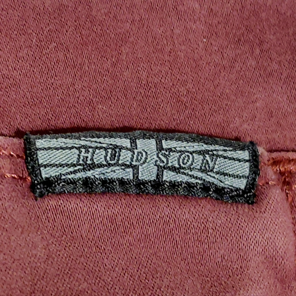 Hudson Nico 29 Midrise Super Skinny Brushed Merlot Hudson Jeans Super Soft - Picture 6 of 12